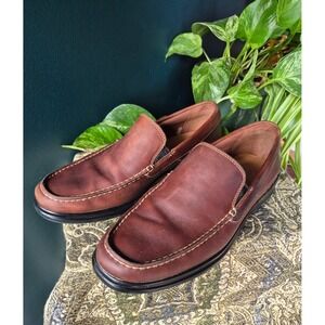 Cole Haan Men's 9.5 Grand OS Santa Barbara Twin Gore Brown Loafer C25477